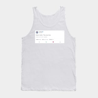 Joe Biden Tweet Masks matter. They save lives. Tank Top